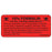 PDC Healthcare FormalinPermanent Warning Label - 10% Formalin Label, Fluorescent Red, 2-15/16" x 2" - MV08FR6722