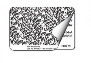 PDC Healthcare Identi-Hide Labels - Identi-Hide Label, White, 500/Roll, 3" x 2" - PPMS34