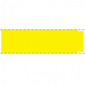 PDC Healthcare Direct Thermal Labels - Direct Thermal Label, Notch, 11600, Yellow - TD-1312N-Y