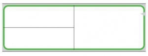 PDC Healthcare Meditech V-Notch Labels - Meditech V-Notch Labels, Green Border, 1.5" x 4" - TD-MIT-3GBD