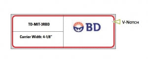 Brady Worldwide PDC Healthcare Thermal Labels - Thermal Label, Medtech, 1-1/4 " x 4" - TD-MIT-3RBD