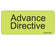 PDC Healthca Advance Directive Labels - Advanced Directive Label, Yellow, 2-1/4" - MV04FC0092