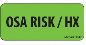 Brady Worldwide OSA Risk Lables - OSA Risk Paper Label Remover, Green - MV04FG3942