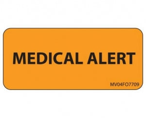 PDC Healthcare Medical Alert Labels - Medical Alert Label, Orange, 420/Roll - MV04FO7709