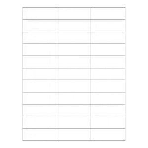 PDC Healthcare Chart Labels - White Medical Label, 32" x 1" - WBW77