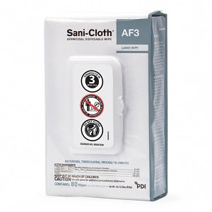 PDI Sani-Cloth AF3 Germicidal Wipes - Disposable Sani-Cloth AF3 Wipe Pack, Portable - M8063S80