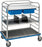 Pedigo Products Distribution Carts - Stainless Steel Distribution Cart, 39.375" x 26.125" x 42.125" - CDS-147-A