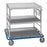 Pedigo Products Multi-Purpose Carts - Open Case Cart with 3 Solid Shelves and Casters, 36-1/2" x 26-3/4" x 34-1/2" - CDS-153