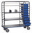 Pedigo Products Supply Carts - Stainless Steel Central Supply Cart with Tote Boxes and 3 Shelves, 66.625" x 26.125" x 69" - CDS-178-C