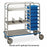 Pedigo Products Supply Carts - Stainless Steel Central Supply Cart with Tote Boxes and 3 Shelves, 66.625" x 26.125" x 69" - CDS-178-C