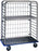 Pedigo Products Multi-Purpose Carts - Stainless Steel Utility Cart with Wire Shelf, Wire Back and Casters, 50.625" x 26.125" x 65" - CDS-270-C