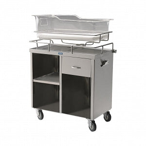 Pedigo Bassinet - Stainless Steel Bassinet with 3 Shelves - P-1115-SS