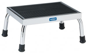 Pedigo Products Chrome Footstools - Chrome Step Stool, 300 lb. Capacity, 12" x 30" x 8.25" - P-11