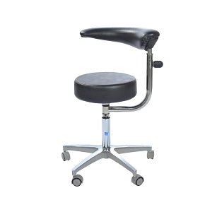 Pedigo Pneumatic Aluminum Stools - Exam Stool with Aluminum Base, 2" Casters, No Backrest, 19.5"-24" Pneumatic Hand Adjustment, Steel - P-526-GS-STL