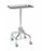 Pedigo Products Hand Operated Mayo Stands - Hand-Operated Mayo Stand with 19.125" x 12.625" Stainless Steel Tray, Chrome Base - P-65