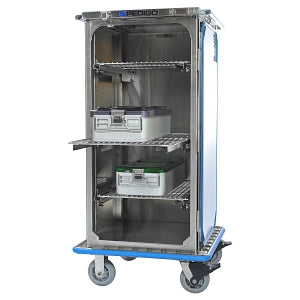 Pedigo Products Surgical Case Carts - Stainless Steel Sealed Surgical Case Cart, Single Door, 28.625" x 28.625" x 56" - SCC-233