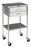 Pedigo Products Utility Tables - Stainless Steel Utility Table with Shelf and 2 Drawers, No Guard Rails, 20" x 16" x 34" - SG-80-C-SS