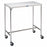 Pedigo Products H-Brace Instrument Tables - Stainless Steel Instrument Table with H-Brace and Casters, No Shelf, 20" x 16" x 34" - SG-83-SS