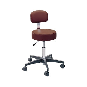 Pedigo Products Pneumatic Stools - Pneumatic Exam Stool with Back, No Arms, TB-133, 19"-24" Height Adjustable - T-521-GS