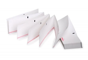 Precision Charts, Inc Recording Paper - Z-Fold ECG Chart Paper with Array Grid for Space Labs, 50 mm x 90' - 006-0196-00