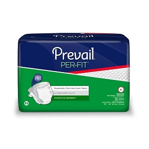 First Quality Products Prevail Per-Fit Adult Briefs - Prevail Per-Fit Heavy Absorbency Brief, Size M, 32" to 44" Waist, 16/Pack - PF-012/1