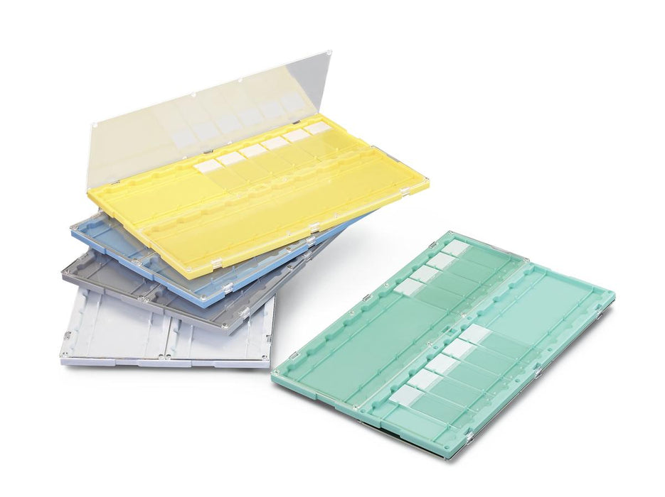 Azer Scientific Slide Folders with Transparent Doors - SLIDE FOLDER, TRANSPARENT DOOR, GRY, 20 PLC - ES3063