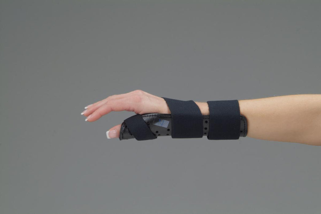 DeRoyal Thumb Spica Splints - SPLINT, THUMB, SPICA, RIGHT, SM / MED, BLACK - 343S-MR