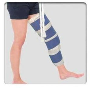 Professional Products Knee Immobilizer - Post-Op Foam Knee Immobilizer, 26" Long - 1259-B-26