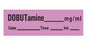 PDC Healthcare Chart Labels - Dobutamine Chart Label Tape, 1.5" x 0.5", Violet, 500" Roll - AN-113