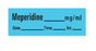 PDC Healthcare Sufentanil Label / Tapes - "Meperidine" Label Tape, Blue, 500" - AN-12