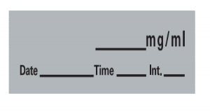 PDC Healthcare Tape / Label for Marcaine Anesthesia - "Fentanyl" Label Tape, 0.5" x 500", Blue - AN-7