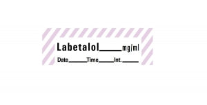 Brady Worldwide Labetalol Tapes - Labetalol Label Tape, 1-1/2" x 1/2", White - ANS-117D5