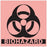 Brady Worldwide Biohazard Labels - Biohazard Label, Fluorescent Red, 5" x 5", 250/Roll - BH-55