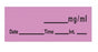 PDC Healthcare Chart Labels - Vecuronium Label with Space for mg / mL, 1-1/2" x 1/2", Fluorescent Red - LAN-103D1