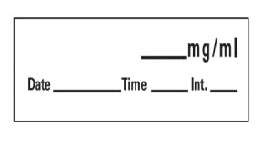 PDC Healthcare Chart Labels - Remifentanil Chart Label, Blue - LAN-38