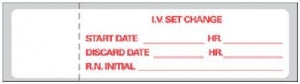 PDC Healthcare Diabetic Tapes / Labels - IV Tubing Label, 3/4" x 3" - N-240