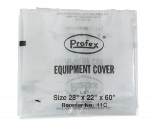 Profex Medical Products Clear Equipment Cart Covers - Equipment Cover 28" x 22" x 60", Clear - 11C