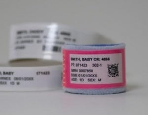 PHG Technologies Pediatric Identification Bands With Shield - Pediatric Wristbands with Shield, 1.25" x 7.75" - 20-328W