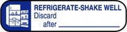 Centurion Centurion Pharmacy Auxiliary Labels - White Refrigerate-Shake Well Discard After Label - PHL16