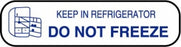 Centurion Centurion Pharmacy Auxiliary Labels - White Keep in Refrigerator Do Not Freeze Label - PHL19