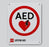 Physio-Control AED Wall Signs - AED Wall Sign Without Logo, T-Mount, 8" x 10" - 11998-000333