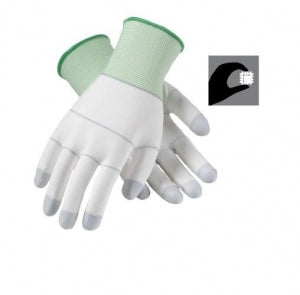 Protective Industrial Products CLEANTEAM Nylon Knit Gloves - CleanTeam Nylon Seamless Knit Gloves, Polyurethane Finger Tips, Size S - 99-126/S