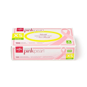 Medline Generation Pink Pearl Nitrile Exam Gloves - Generation Pink Pearl Powder-Free Nitrile Exam Gloves, Size XS - PINK5083