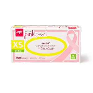 Medline Generation Pink Pearl Nitrile Exam Gloves - Generation Pink Pearl Powder-Free Nitrile Exam Gloves, Size XS - PINK5083