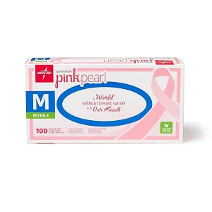 Medline Generation Pink Pearl Nitrile Exam Gloves - Generation Pink Pearl Powder-Free Nitrile Exam Gloves, Size M - PINK5085