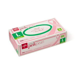 Medline Generation Pink Pearl Nitrile Exam Gloves - Generation Pink Pearl Powder-Free Nitrile Exam Gloves, Size L - PINK5086