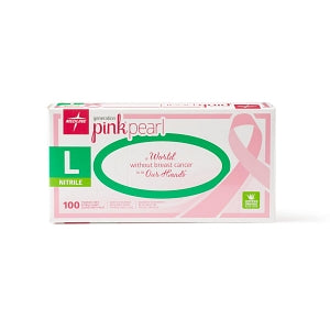 Medline Generation Pink Pearl Nitrile Exam Gloves - Generation Pink Pearl Powder-Free Nitrile Exam Gloves, Size L - PINK5086