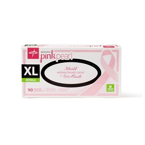 Medline Generation Pink Pearl Nitrile Exam Gloves - Generation Pink Pearl Powder-Free Nitrile Exam Gloves, Size XL - PINK5087