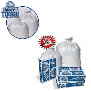 Inteplast Group Mighty Tough Can Liners - Liner, 38" x 38", 0.75 Mil, Perforated Roll - MT601XW