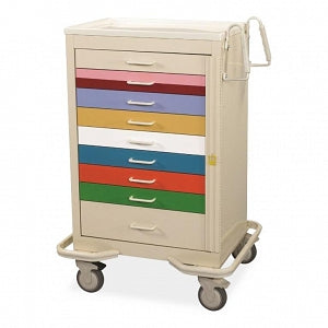 Pocket Nurse Pediatric Crash Cart - EDU, CART, CRASH, PEDIATRIC, 9 DRAWERS - 04-25-9306